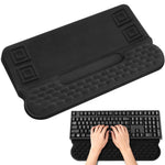 ZORBES® Ergonomic Keyboard Wrist Rest with Built-in Keyboard Riser, Memory Foam Wrist Support Pad with Non-Slip PU Base, Anti-Fatigue Typing Comfort Cushion for Gaming, Office Work, Study
