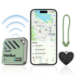 Verilux Air Item Finder for iOS with 3.2x3.2x0.94 cm Compact Build and Find My App | Green Bluetooth Tracker