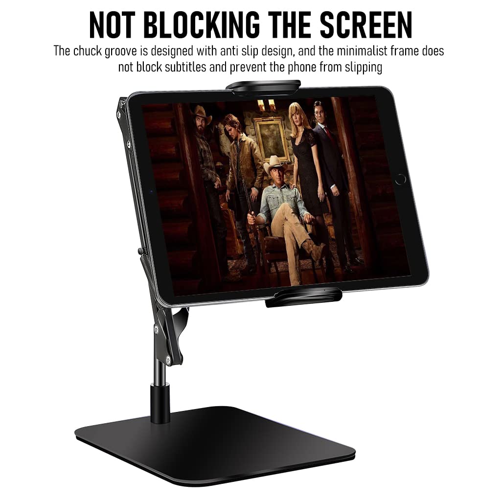 ZORBES® Mobile Stand Phone Stand Mobile Stand for Table, Tablet Stand with Flexible Arm, Tablet Holder 360 ° Rotatable Mobile Holder for Bed, Adjustable Phone Holder for 3.5-11 Inches Phone, Tablet