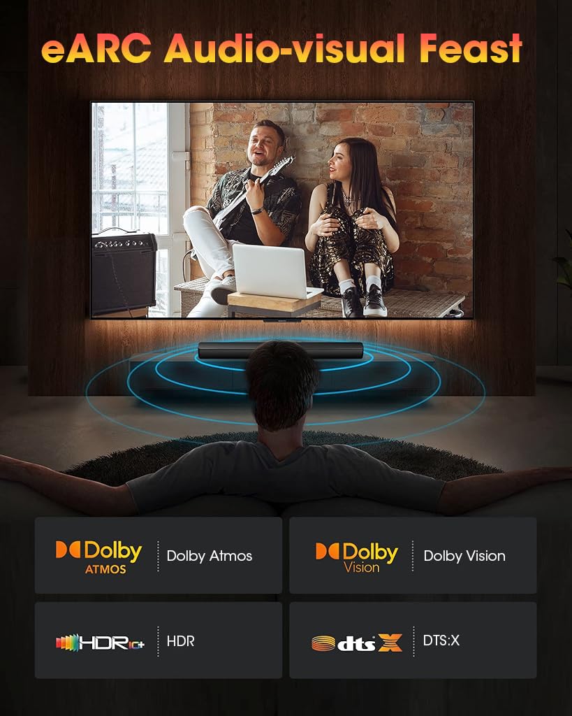 Verilux 8K HDMI Cable for TV and Gaming featuring 48Gbps Transfer & 9.8 ft Nylon Braid