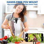 ZORBES® 2-in-1 Magnetic Neck Phone Mount & Chest Harness Adjustable POV Camera Holder for Hands-Free Vlogging Strong Magnetic Phone Grip for Filming, Cooking, Sports, Live Content