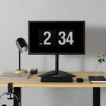 ZORBES® Monitor Stand,for Desk Monitor Stand for Table 13 to 37 inch Desk Monitor Stand Freestanding VESA Steel Monitor Stand Tempered Glass Base