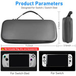 ZORBES® Carrying Case for Rog Ally & Accessories, Portable Handbag for Rog Ally, EVA Carrying Case with 10 Games Cartridges Slot Waterproof Protective Storage Bag Travel Case for Rog Ally Console