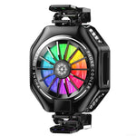 ZORBES® Phone Cooler for Gaming, 15W Magnetic Mobile Cooler, Gaming Cooling Fan with 3 Level Model Dislay, RGB Light, Semiconductor & 7-Blade Fan, Phone Cooling Pad for IOS & Android Phones