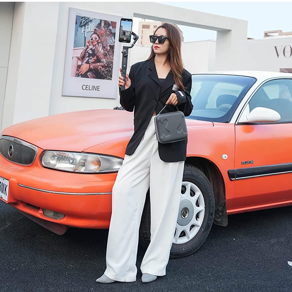 ZORBES® Storage Bag for DJI OSMO Mobile 6 Hard Shell Portable Carrying Case with Shoulder Belt for DJI OSMO 6, Accessories Travel Case for DJI OM6 Gimbal Stabilizer (Not Included DJI OSMO Mobile 6)