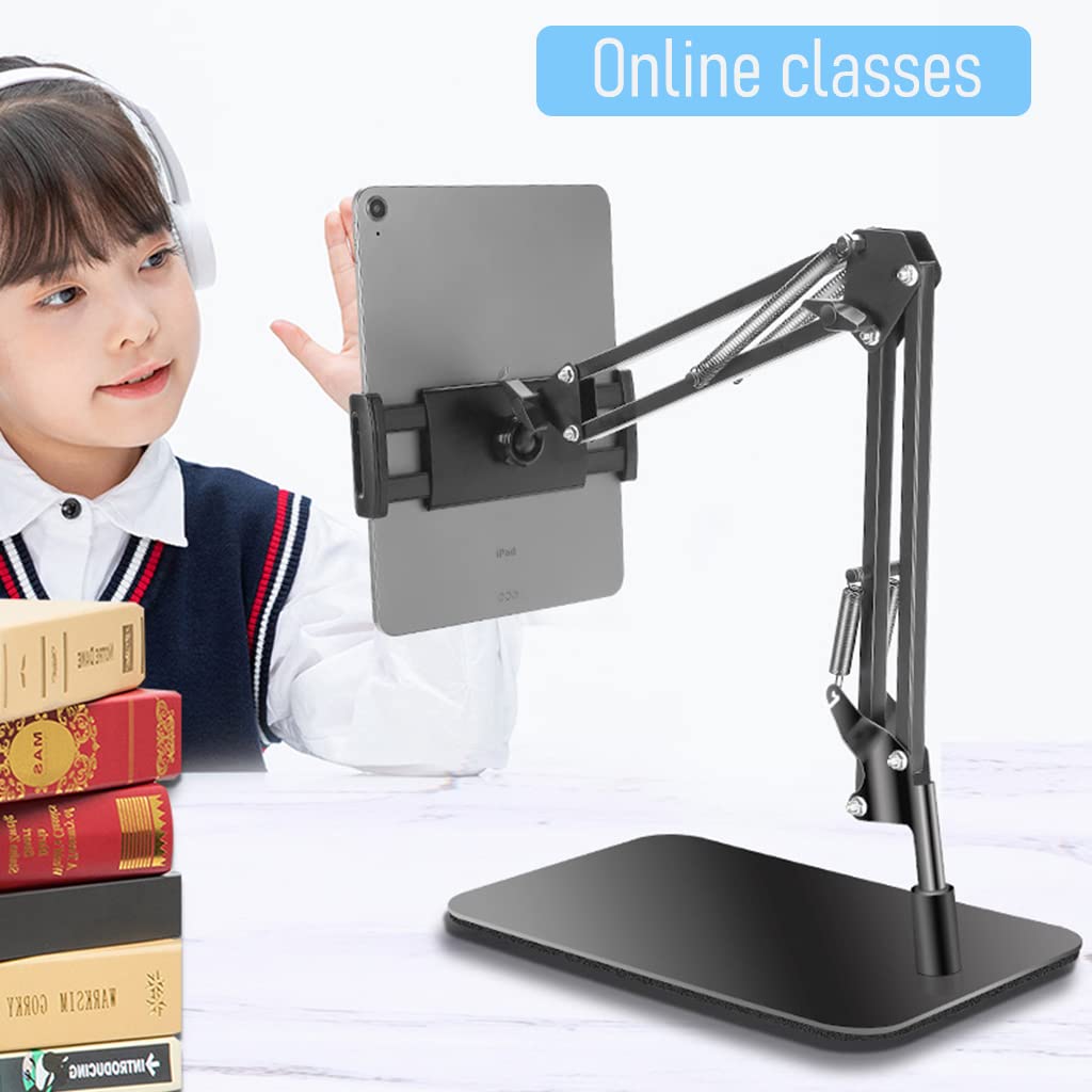 ZORBES® Mobile Stand Phone Stand Mobile Stand for Table, Tablet Stand with Flexible Arm, Tablet Holder 360 ° Rotatable Mobile Holder for Bed, Adjustable Phone Holder for 3.5-11 Inches Phone, Tablet
