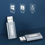 ZORBES® USB Audio Adapter HIFI USB Sound Card with Dual 3.5mm Jacks USB External Stereo Sound Card with 3.5mm Headphone and Microphone Jack for PC, Desktops, Laptop, Mac and More
