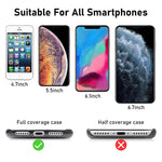 ZORBES® Phone Lanyard Hand Strap Set Neckstrap for All Case Adjustable Black Sling with 2 Self-Adhesive Inserts Not Includes Case 2PCS