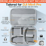 Zeitel® Carrying Case for DJI Mini 4 Pro, Mini 4 Pro RC 2 Case, Storage Case for DJI Mini 4 Pro Accessories with Shoulder Strap, Portable Travel Case for DJI Mini 4 Pro and DJI RC 2 Controller