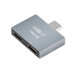ZORBES® USB C to C Adapter,10Gbps USB Male to Dual Female Converter,