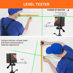 Verilux® Laser Level, 50ft Cross Line Portable Laser Level Machine with Self Leveling, Leser Leval Mesuring Product for Construction, Laser Level Machine 2*AAA Battery Powered(Not included)