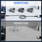 Verilux Type C to C Cable for Fast Charging with 100W Power Delivery and Magnetic Connectors | 3.3ft Nylon Braided 3 Pack