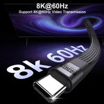 Verilux Type C Cable for Fast Charging with 240W PD Support and Clasp Organizer | 8K Video Output