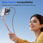 ZORBES® Lavalier Microphone USB Type-C to Type-C OTG Adapter, 180° U-Shaped USB-C Male to Female Connector, Fast Charging & 480mbps Data Transfer, Elbow Converter Compatible with DJI Mic Mini, Mic3