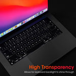 ZORBES® Keyboard Cover for 2023 New MacBook Air 15.3 Inch M2 Chip A2941 & MacBook Air 13.6 inch M2 Chip A2681 - TPU Keyboard Cover Skin, Full Protection, Waterproof & Ultra Thin 0.13mm