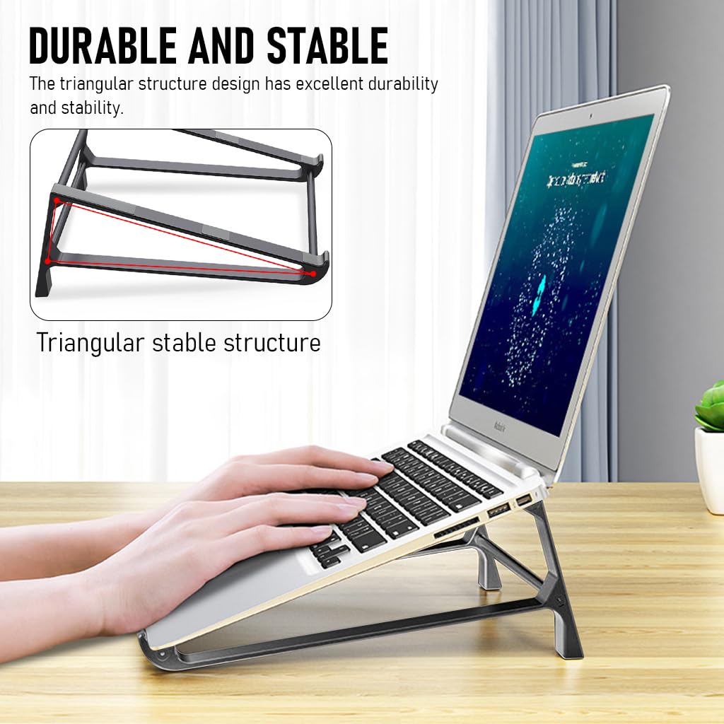 Verilux Laptop Stand for 13–17.4 inch MacBook and Lenovo featuring Anti Slip Aluminium Design