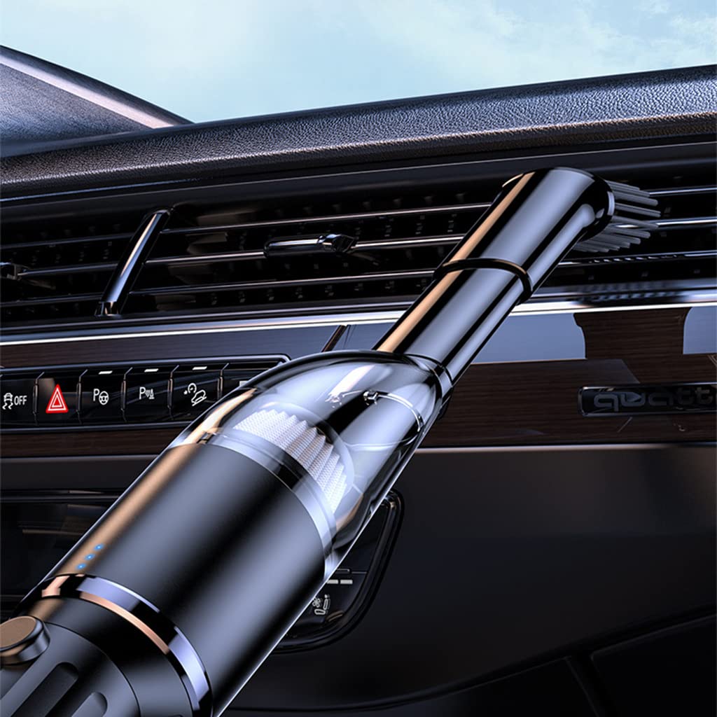 ZORBES® Car Vacuum Cleaner Wireless USB Portable Vacuum Cleaner for Car, Vaccum Cleaner Handheld Vacuum Cleaner with 2 Nozzles, Strong Suction 9000PA Rechargeable Cordless Vacuum Cleaner for Car