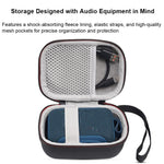 ZORBES® Compatible with JBL Go 5 Bluetooth Speaker Travel Case, Hard Shell Waterproof Storage Bag with Soft Plush Lining Anti-Scratch Protective Carrying Case for JBL Go 5 Speaker & Accessories