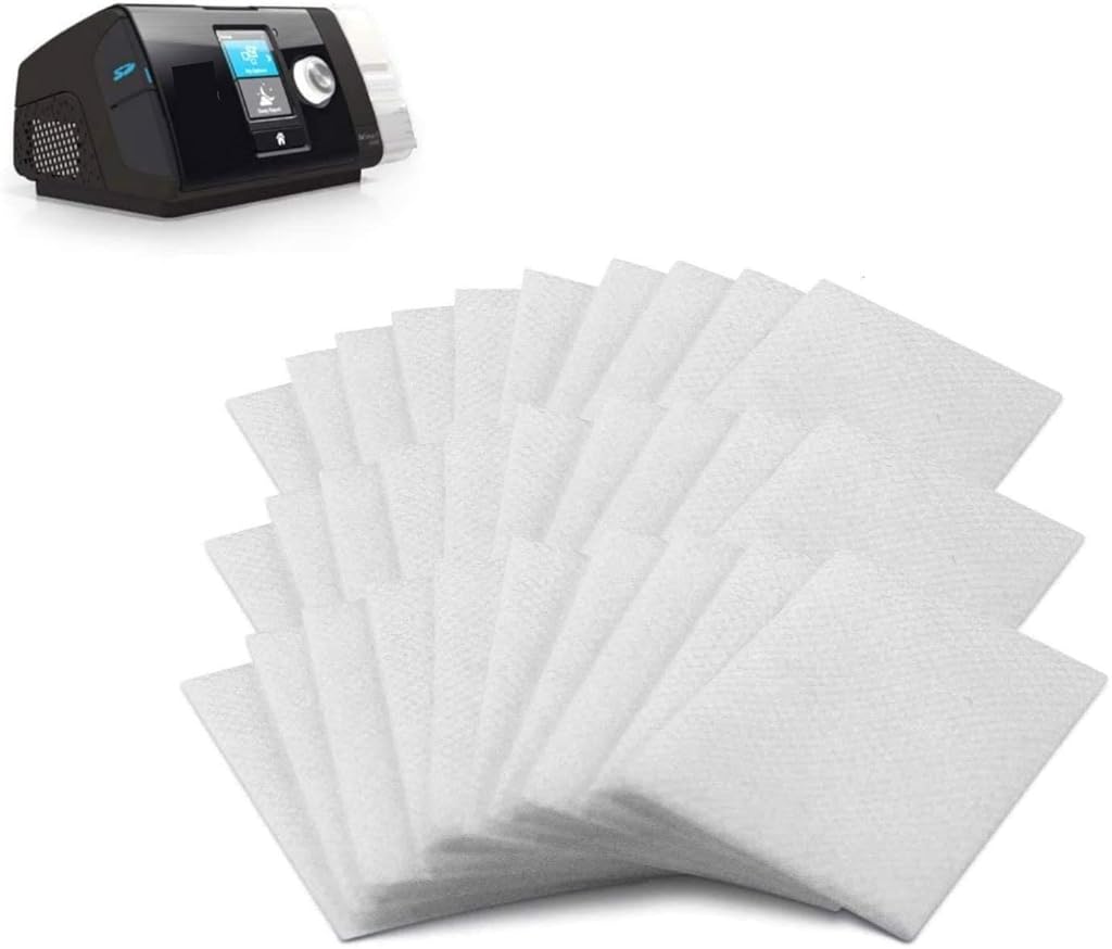 Verilux® 70Pcs Filters for CPAP Machine Replacement Cotton Filters Only for ResMed Airsense10/Aircurve10/S9 CPAP Machine