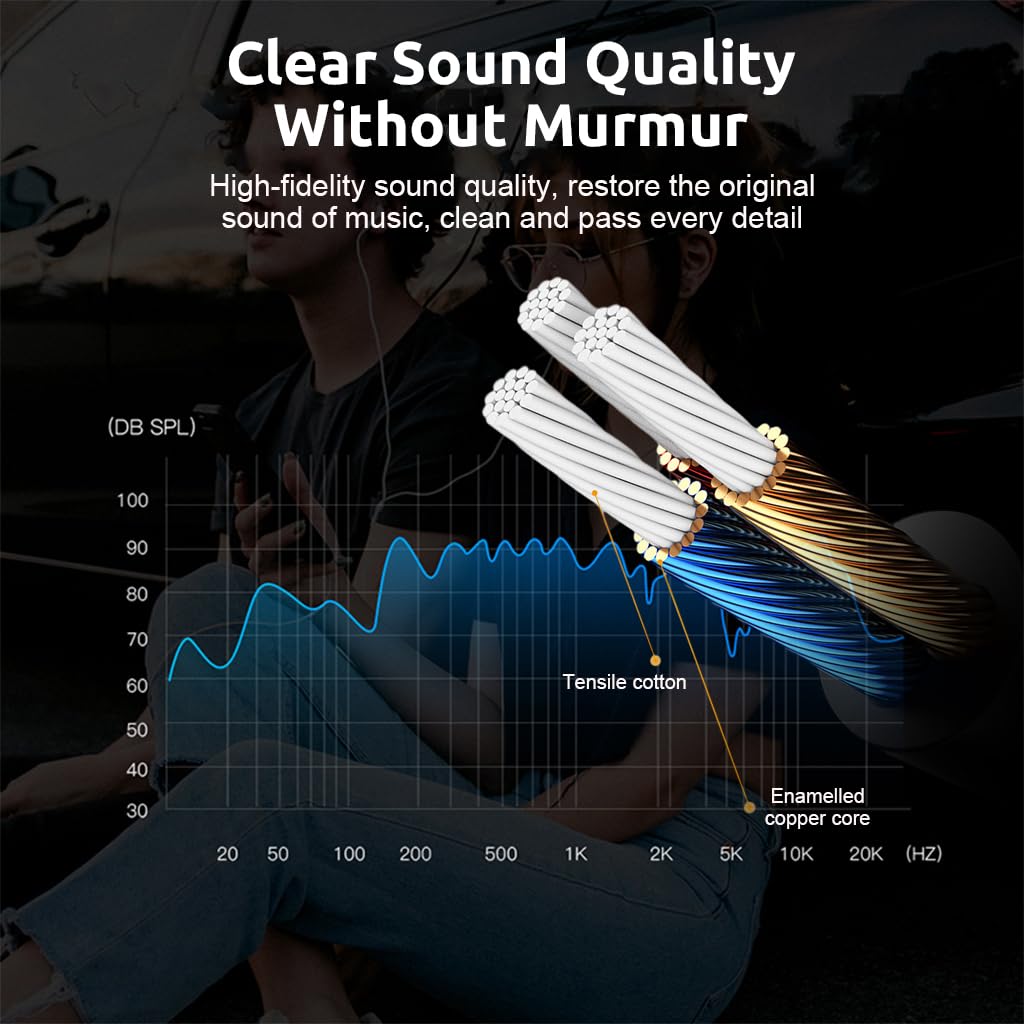 Verilux 3.5mm Audio Aux Cable for Phones and Car | 10ft Extension with 24k Gold Connectors