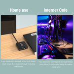 2 USB Port and 3.5mm Audio Desktop Computer Power Switch