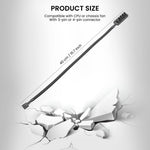 Verilux PWM Fan Hub Splitter for PC Cooling Fans featuring 1 to 5 Way Design and 15.7 in Nylon Sleeve | Easy Installation