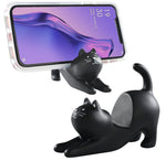 ZORBES® Cat Phone Stand, Cute Desktop Smartphone Holder, Vertical or Horizontal, Universal Cell-Phone Stand