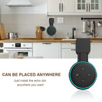 ZORBES® Wall Holder for Alexa Echo Dot 3rd Generation, Space-Saving Solution Wall Mount with Cord Management for Your Smart Home Speakers, Alexa Echo Dot Accessories (Holder Only, Black)