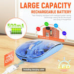 Verilux LED Wireless Mouse for Office and Gaming with 3 DPI Adjustment & RGB Light | Rechargeable Silent Design