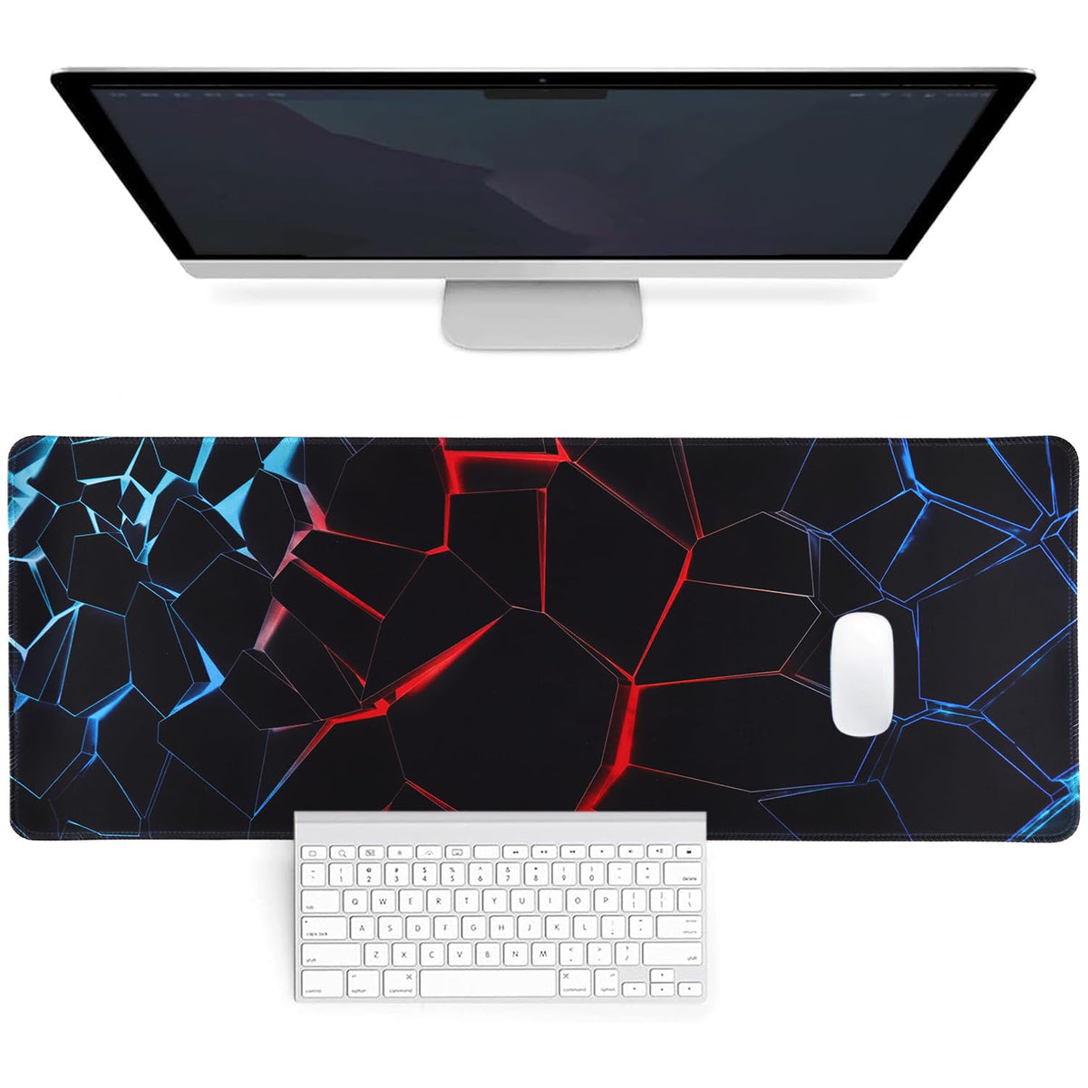 ZORBES® 300x800x2 mm Gaming 3D Mousepad, Extended Large Non Slip Desk Mat and Keyboard Mat XXL Gaming Keyboard Mat Suitable for PC, Computer, Laptop, Keychain, Party