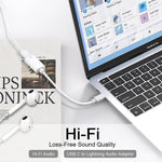ZORBES® USB C to Headphone Audio Adapter