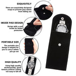 ZORBES® Travel Watch Box, Leather Storage Case Wrist Watch Storage Pouch, Double Sided Velvet Liner Anti-Scratch Protective Storage Pouch, Travel Watch Organizer, 7x13x4cm, Only Box