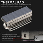 ZORBES® M.2 2280 SSD Heatsink for M.2 SSD Hard Disk Aluminum Heat Sink for PC M.2 SSD Thermal Silicone Pad Included, Contains a Heat Pipe, Double-Sided Heat Sink, Only for Single Sided 2280 Modules