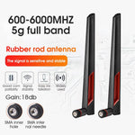 Verilux WiFi Antenna with RP-SMA Male Connector,2.4GHz 5GHz 5.8GHz Dual Band Antenna for PCI-E WiFi Network Card USB Wireless Camera Router Hotspot(2pcs)