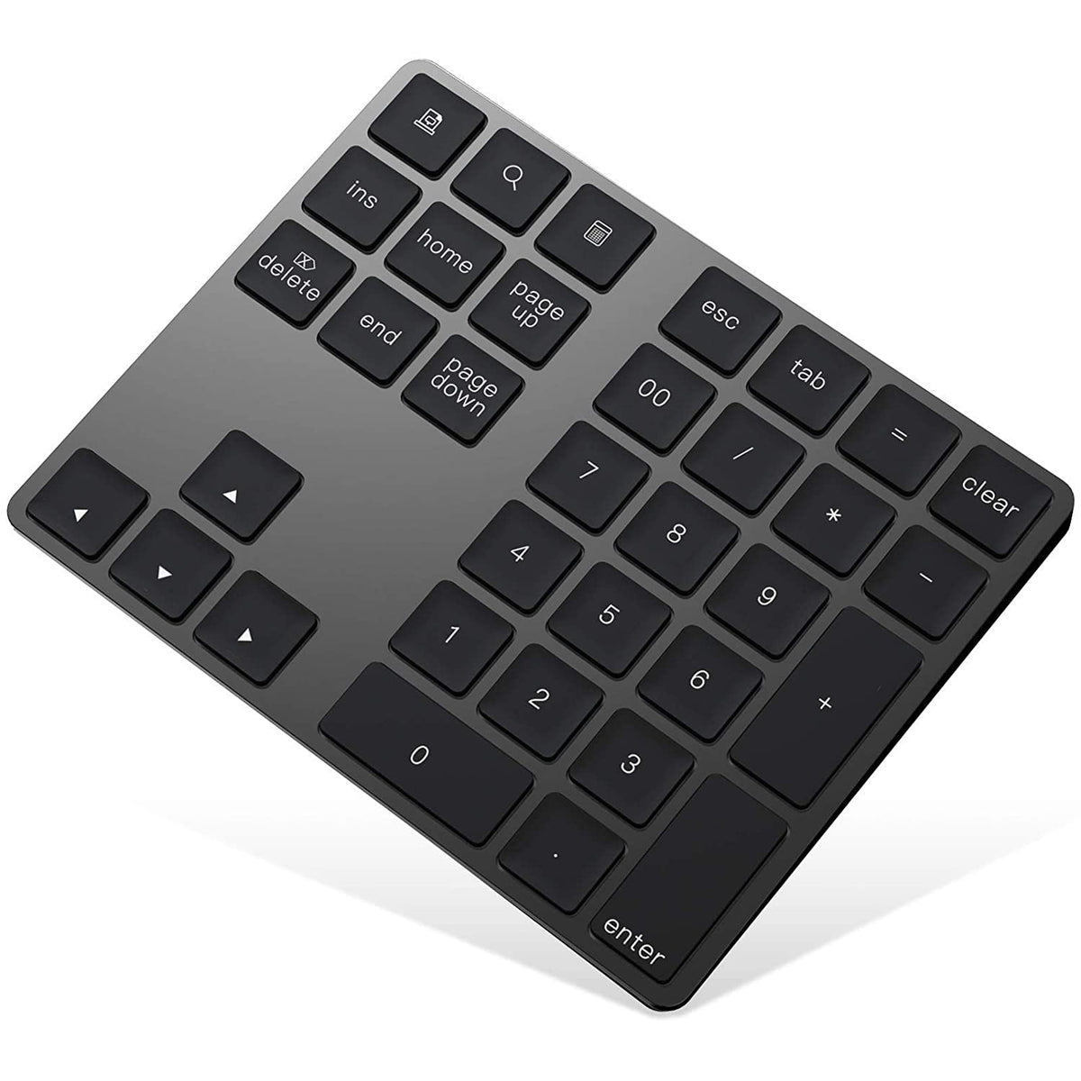 Verilux Bluetooth Numeric Keypad with 34 Keys and Rechargeable Design for Mac and Windows
