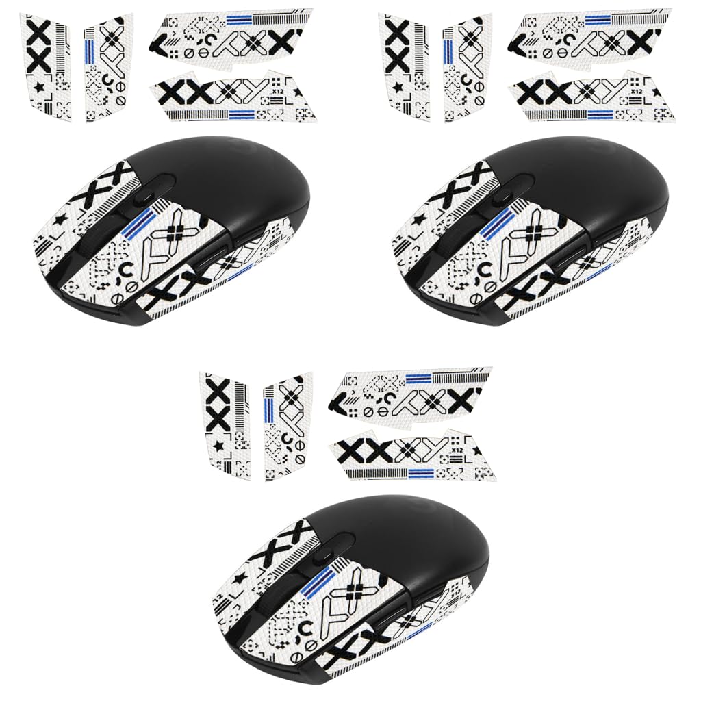 Verilux Mouse Grip Tape for Logitech G102 G304 Gaming Mouse with 0.5mm 3D Texture | 3 PCS