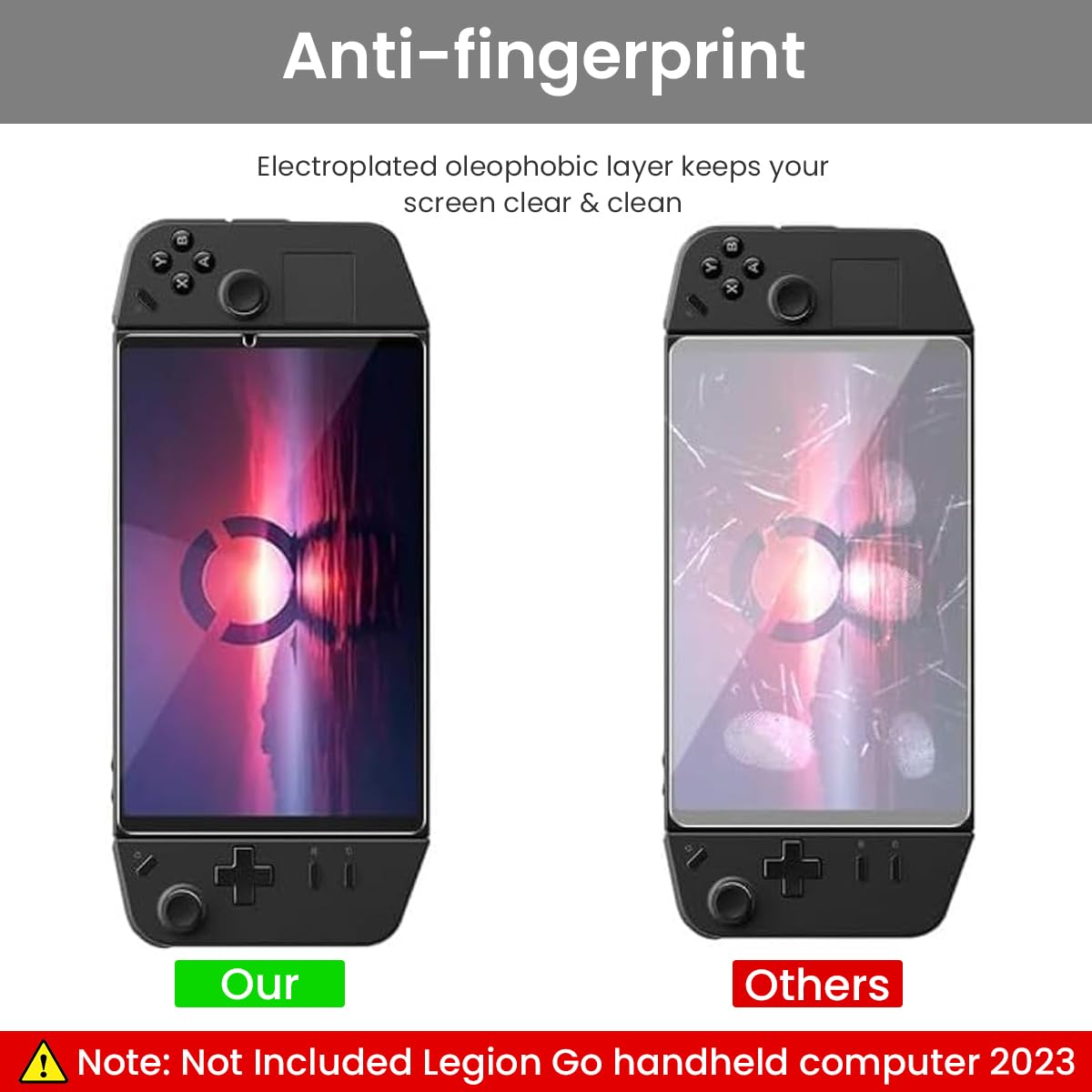 ZORBES® 2pcs Screen Protector for Lenovo Legion Go Handheld 2023 8.8inch HD Anti-glare Screen Protector 9H Hardness Tempered Glass Screen Protector for Legion Go Handheld