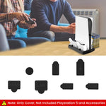 Verilux® Dust Plug for PS5, 9Pcs Dust Plug Kit for PS5/PS5 Slim Console, PS5 Silicone Dust Plugs Protector Antidust Cover Dustproof Plug for Playstation 5 Disk/Digital Console