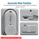 ZORBES® Silicone Protective Case Cover for Insta360 GO 3 with Separate Camera Lens Cover, Anti-Scratch Protective Cover Silicone Cover for Insta360 GO 3 Action Camera with Lanyard