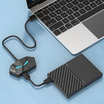 Verilux USB Hub 7 Port for Laptops with High Speed Data Transfer and LED Ambient Light