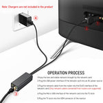Verilux USB to Ethernet Adapter with 3.3ft Power Cable for Chromecast Ultra and Fire TV Stick