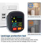 ZORBES® EU Plug RCD Socket Voltage Tester with Automatic Display Voltage and Leakage Check Battery,Powered Wall Plug for Neutral Line Wire Live Voltage