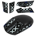 Verilux® Mouse Grip Tape for Lo gitech G102/G304 Gaming Mouse Skin, Pre-Cutted Self-Adhesive Mouse Grip Tape Sweat-Proof Fashion Pattern Mouse Grip Tape (Mouse is NOT Included)