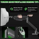 Verilux Monitor Mount for 32–49 Inch Displays with Flexible Arm and Desk Clamp | Aluminum Alloy