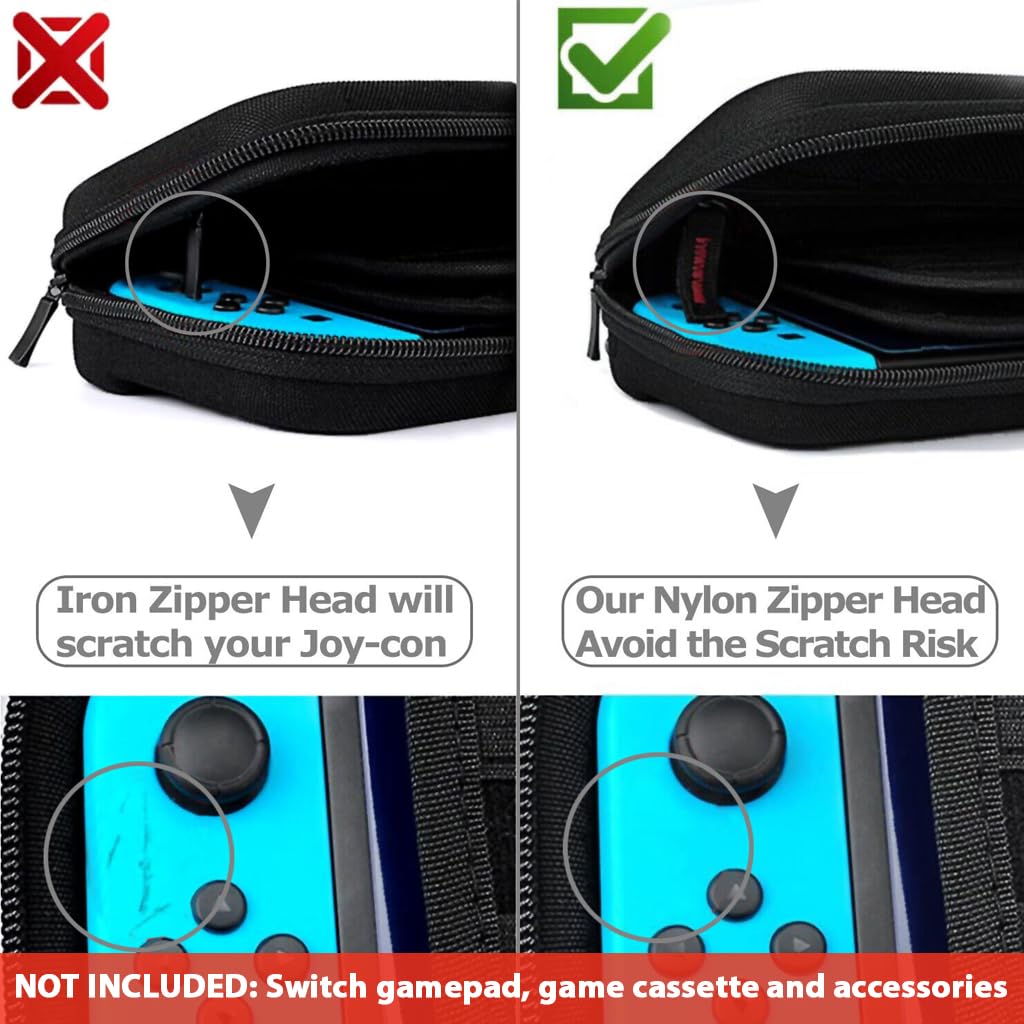 ZORBES® Carrying Case for Switch Gamepad Organizer Bag