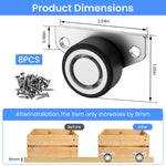 Serplex 4-Piece Side-Mount Caster Wheels