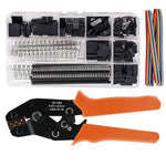 Serplex® Crimping Tool Kit Ratcheting Crimper Ratcheting Crimper Plier Set with 1550PCS Male/Female Connectors, Wire Crimping Tool Wire Terminal Crimper for AWG 23-16 (0.25-1.5mm²)