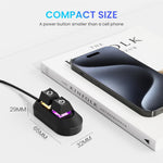 Verilux® LED Desktop Power Button 2 in 1 Power Button Restart Button On/Off PC Power Button Desktop LED Power Button Key Key External PC Power Button Restart Button