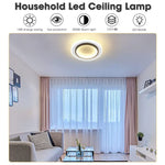 Verilux LED Ceiling Light for Small Rooms featuring 24W illumination and acrylic round shade