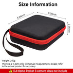 Verilux Carrying Case for DJI Osmo Pocket 3 Camera with Hand Strap and Polyurethane 3PCS